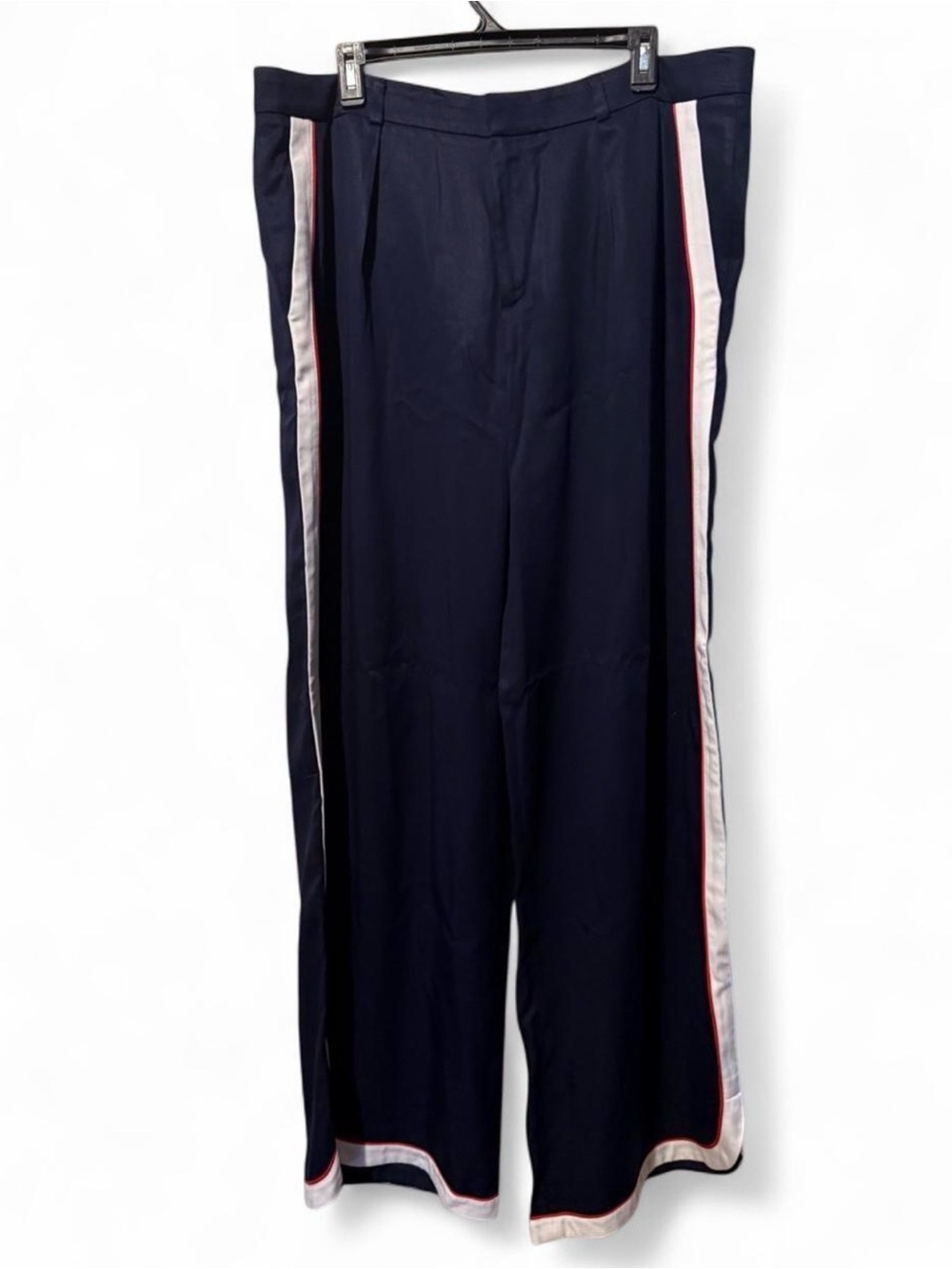 NWT Banana Republic Navy Wide Leg Track Pants Size 16L